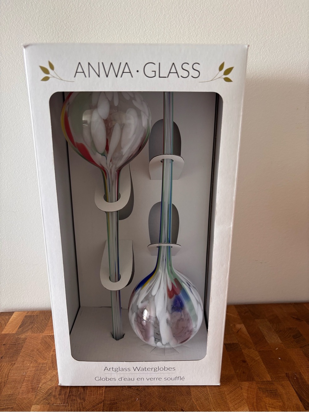 NEW ANWA GLASS Artglass Waterglobes Hand Crafted in Poland